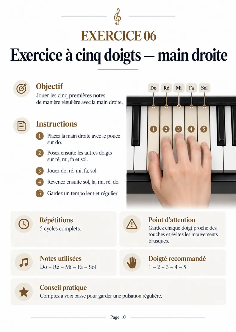 Exercice 06 — Main droite